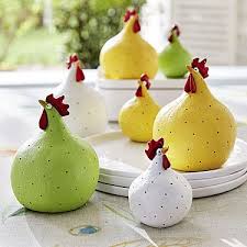 Deko Huhner Frohliche Huhnerdekoration Mit Charakter Huhn Dekorationen Kurbis Malen Huhnkunst