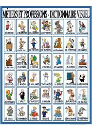 Metiers Et Occupations Dictionnaire Visuel Dictionnaire Visuel French Expressions Liste Metier