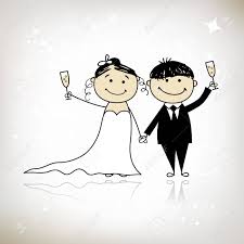 Volti stilizzati foto e immagini. Wedding Ceremony Bride And Groom Together For Your Design Royalty Free Cliparts Vectors And Stock Illustration Image 9348521