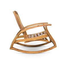 Highland Dunes Cathleen Outdoor Rocking Chair Rocking Chair Outdoor Rocking Chairs Wood Rocking Chair