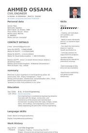 It is suggested that the format of the resume of an experienced civil engineer will be structured differently from an entry level civil engineer. Civil Site Engineer Resume Example Engineering Resume Civil Engineer Resume Engineering Resume Templates
