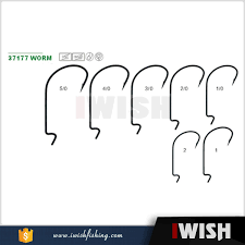 wholesale size chart wide gap fishing bass anglers worm hook buy worm hook size chart worm hook bass fishing product on alibaba com