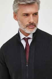 Bavlněný svetr Calvin Klein Jeans, barva černá