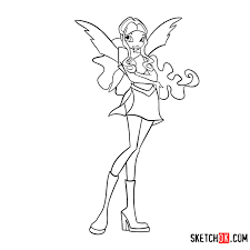 This is one of the winx club coloring pictures that shows aisha in a wavy avatar with crystal like droplets falling all around. How To Draw Aisha Charmix From Winx Sketchok