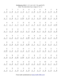 The 100 Vertical Questions Multiplication Facts 1 9 By 1 10 F Multiplication Worksheets Math Multiplication Worksheets Multiplication Facts Worksheets