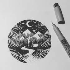 Kimbeckerdesign On Instagram Out Of The City Hope Y All Had A Nice Start In The New Year And Enjoyed Your Nye Off To New Challenge Ink Art Art Stencil Art