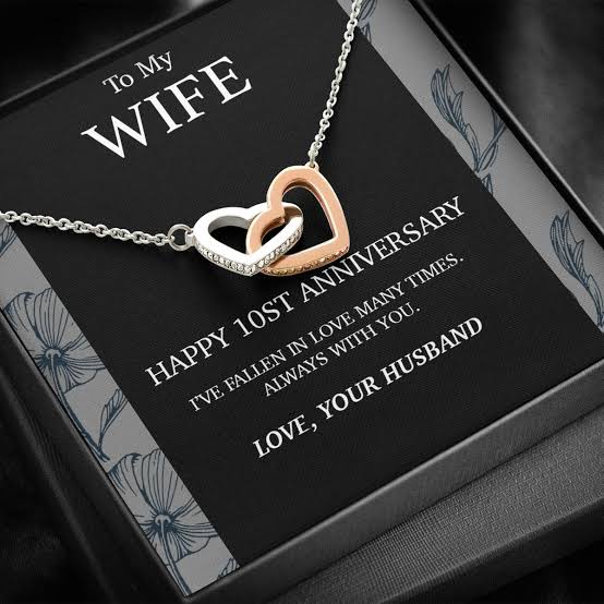 10 Year Anniversary Gift For Wife Necklace,Year Anniversary Gift,10 Year  Wedding