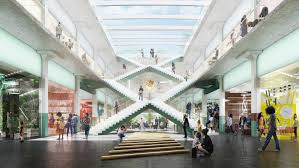 Gallery Of Oma Reveals New Design To Convert Historic Houston Post Office 1 With Images Historic Houston Post Office Mix Use Building