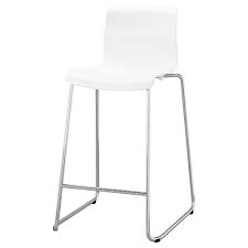 Glenn Bar Stool White Chrome Plated 26 Ikea White Bar Stools Bar Stools Chrome Bar Stools