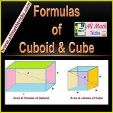 Surface Area And Volume Of Cuboid And Cube Formulas With Examples Perimeter Formula Cuboid Cube