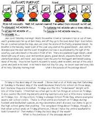 Author S Purpose Pie Ed Worksheet Authors Purpose Authors Purpose Pieed Classroom Literature