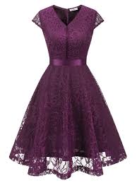 Lvnes Lvnes Women Lace Dress Vintage Style Retro Dress V Neck Floral Bridesmaid Dress Cap Sleeve Wedding Homecoming Cocktail Party Dress Walmart Com In 2020 Cute Lace Dresses Floral Cocktail Dress Lace