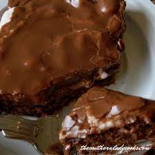 It's wonderfully rich, crazy creamy, and outrageously delicious with 4 easy layers of decadence! Mississippi Mud Cake The Southern Lady Cooks