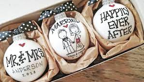 This lovingly painted glass set for the bride and the groom is a wonderful wedding gift idea. Personalized Diy Wedding Gifts Ideas For Couples