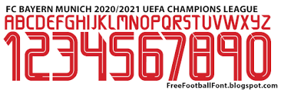 Visit espn to view bayern munich fixtures with kick off times and tv coverage from all competitions. Free Football Fonts Fc Bayern Munich 2020 2021 Uefa Champions League Adidas Font