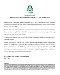 Hampir 100,000 hilang pekerjaan sejak oktober lalu, kata menteri. Sukan Tv Rtm Sumber Perkeso Official Perkeso Menafikan Facebook