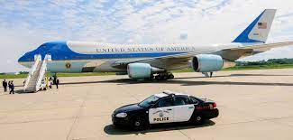 Emblazoned with the words united. Planning For Potus Landing Air Force One Or Two Blue Sky Pit News Site