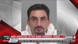 Man arrested after bank robbery, chase in Palo Alto