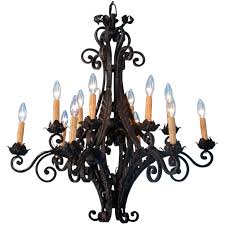 Wrought iron chandeliers south africa; Antique French Six Light Wrought Iron Chandelier Scandinavian Antiques And More Ruby Lane