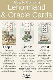 Maybe you would like to learn more about one of these? How To Combine Lenormand And Oracle Cards Read Lenormand Oracle Cards Lenormand Cards Tarot