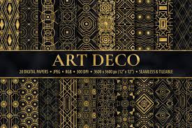 High Resolution Black And Gold Art Deco Background Seamless Black Gold Art Deco Patterns Graphic By Catjello Graphics Creative Fabrica Art Deco Pattern Gold Art Deco Pattern Gold Digital Paper