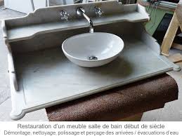 Restauration D Un Meuble De Salle De Bain Meubles En Marbre Meuble De Salle De Bain Marbre