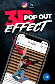 Instagram 3d Pop Out Photo Effect In Photoshop Free Editable Template Photoshop Photoshop Editing Instagram