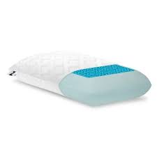 Z Gel Dough Memory Foam Pillow With Dual Liquid Gel Packets King High Loft White Gel Pillow Foam Pillows Memory Foam Mattress