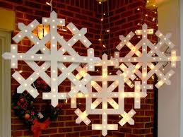 Led crosses for outdoors, lit cross displays. How To Make Wooden Snowflakes With Lights How Tos Diy