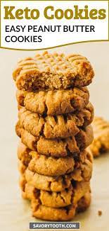 Make These Easy Keto Peanut Butter Cookies With Only 4 Ingredients They Are Ch Keto Peanut Butter Cookies Low Carb Peanut Butter Cookies Peanut Butter Cookies