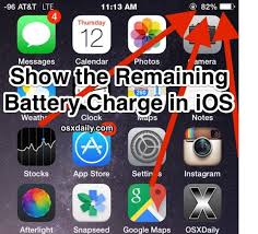 Show Battery Percentage Remaining Indicator On Iphone Iphone Battery Percentage