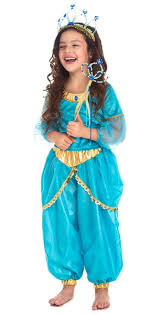 Jasmine Replica Dress Up Costume Arabian Princess Jasmine Disfraces Bailarinas Princesa Jazmin