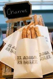 Churro Bag Love Is Sweet Spanish Favor El Amor Es Dulce Wedding Engagement Party Fiesta 20 Bags Wedding Snacks Mexican Wedding Mexican Themed Weddings