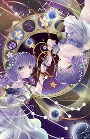 Gemini Zodiacal Constellations Art Printout Was Etsy In 2021 Anime Zodiac Anime Art Fantasy Constellations Art Print