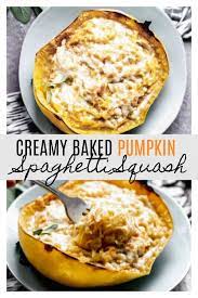 Creamy Pumpkin Spaghetti Squash Recipes Pumpkin Recipes Cooking Pumpkin