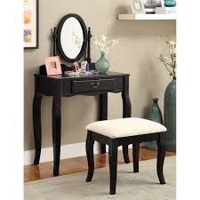 Posted by courtneykatherine in vanity on july 12, 2012. Furniture Of America Jayna Solid Wood 3 Piece Kid Vanity Set In Black Walmart Com Walmart Com