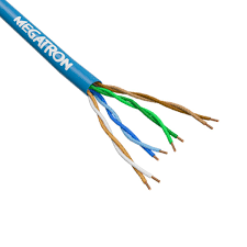 cabo de rede cat 5e trancado 100metros azul megatron leroy merlin