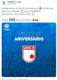 El bodeguero cayó así a la última posición, que compartió con colón de santa fe. El Mundo Del Futbol Felicita A Santa Fe Por Sus 80 Anos