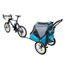 happy pet trailer jogger 2 0 ocean blue ibiyaya