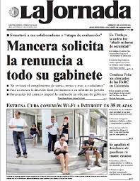 Hoy darán comienzo los octavos de final, con. La Jornada Portada Y Contraportada De La Edicion Impresa Facebook