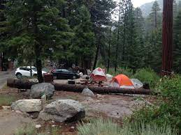 The area around the campground's parking lot was hit hardest by the slide. Whitney Portal Camping