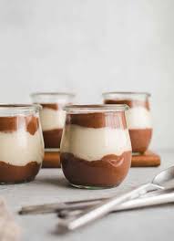 Vegan Chocolate Vanilla Pudding Cups Salted Plains Recipe Dairy Free Pudding Vegan Chocolate Vegan Pudding