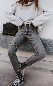 30 Cute Winter Outfits For Every Day Of The Month Casual Fall Outfits Sweaters And Jeans Blogger Outfit Inspiration