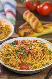 A diverse and integral part of italian cuisine, pasta is made from a variety of noodles and sauces and is prepared in a number of ways. Spaghetti All Amatriciana Classic Italian Comfort Food