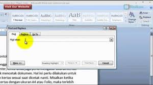 Cara Mencari Kata Dengan Cepat Pada File Dokumen Microsoft Word Youtube