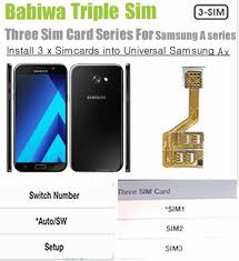 (mind you, note that you could always buy a sim adapter kit to combat the issue if it arises: Bw S6a 05m Nano 3 Simcard For Samsung A Series Mobilephone Triple Sim Card Adapter For Samsung A Series Mobilephone Support Universal Network
