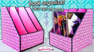 See more ideas about diy standing desk, desk, standing desk. How To Make Book Holder Book Organizer Best Out Of Waste Diy Artkala 144 Youtube