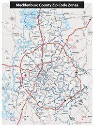 Zip Code Map Charlotte Nc Charlotte North Carolina Zip Code Map North Carolina Usa