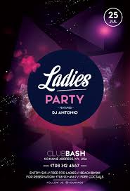 Ladies Party Psd Free Flyer Template Pixelsdesign Free Psd Flyer Templates Free Psd Flyer Party Flyer