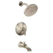 Moen Doux Volume Control Shower Faucet With Trim And Posi Temp Shower Faucet Shower Tub Tub Shower Faucets